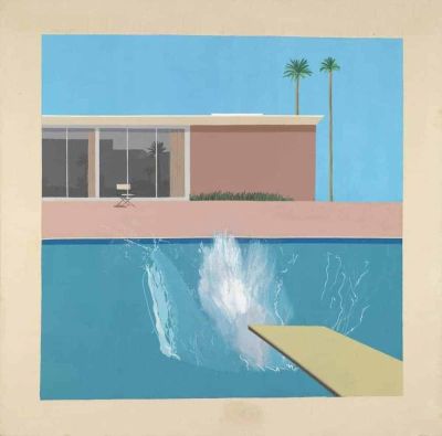 art oil painting reproduction of  Hockney - A Bigger Splash By David Hockney museum quality handmade