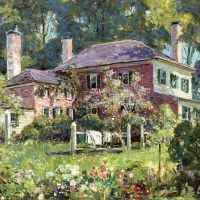 Abbott Fuller Graves House And Garden June Morning Kennebunk Hand Painted Reproduction