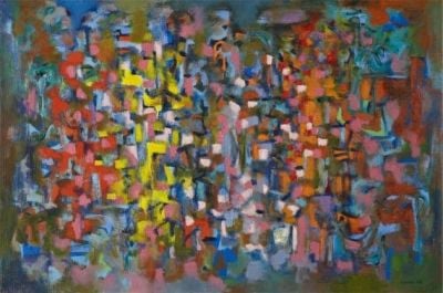 art oil painting reproduction of  Ad Reinhardt Abstract Painting 1943 museum quality handmade