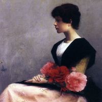 Agache Alfred-pierre Jeune Fille Assise Tenant Des Fleurs Dans Les Bras Girl Sitting With Flowers On Her Lap 1889