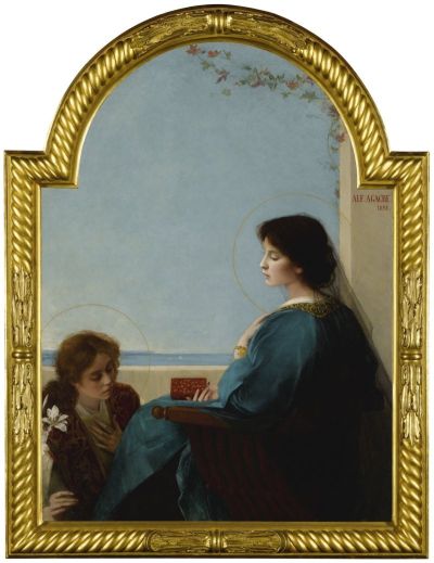 art oil painting reproduction of  Agache Alfred-pierre L Annonciation 1891 museum quality handmade