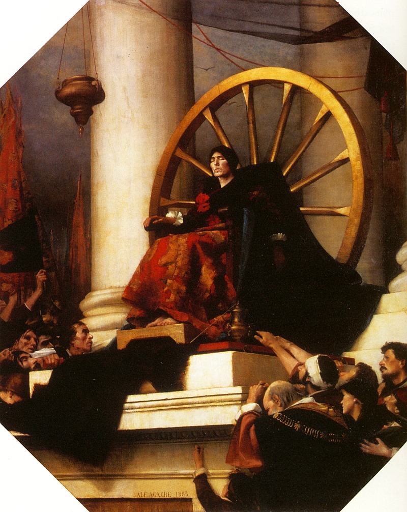 Agache Alfred-pierre La Fortuna The Wheel Of Fortune 1885 museum quality