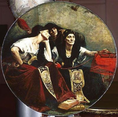 art oil painting reproduction of  Agache Alfred-pierre Les Parques The Fates Ca. 1885 museum quality handmade