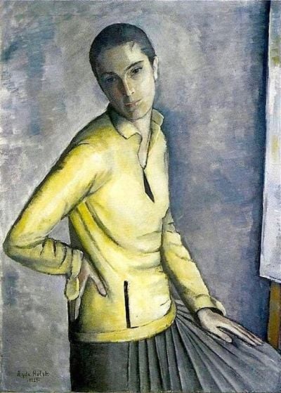 art oil painting reproduction of  Agda Holst Self-portrait museum quality handmade