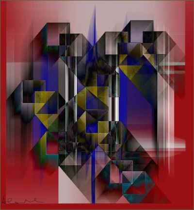 art oil painting reproduction of  Alan Spazzali Sin Ti Tulo-r1 museum quality handmade