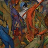 Albert Bloch Untitled H Llenszene 1912