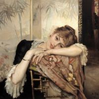 Albert Edelfelt The Parisienne Virginie - 1883