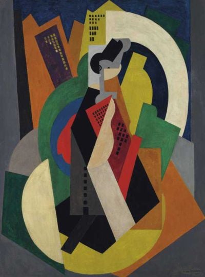 art oil painting reproduction of  Albert Gleizes L Homme Dans La Ville museum quality handmade