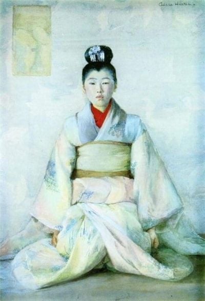 art oil painting reproduction of  Albert Herter The Kimono 1893 museum quality handmade