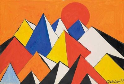 art oil painting reproduction of  Alexander Calder Nepal 1973 museum quality handmade