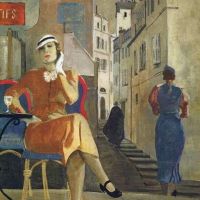 Alexander Deineka Paris. In The Cafe 1935