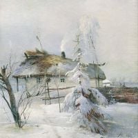Alexei Savrasov Winter 1873 Hand Painted Reproduction