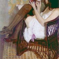Alfons Karpinski Jane With Japan Doll 1909