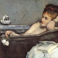 Alfred Stevens The Bath 1873-1874 Hand Painted Reproduction