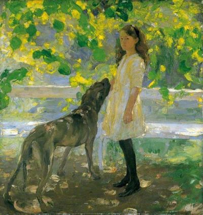 art oil painting reproduction of  Amy Katherine Browning Lime Tree Shade 1913 museum quality handmade