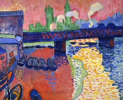 art oil painting reproduction of  Andre Derain Charing Cross Bridge museum quality handmade