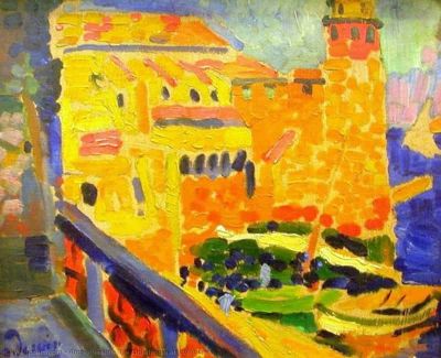 art oil painting reproduction of  Andre Derain Collioure Lighthouse museum quality handmade