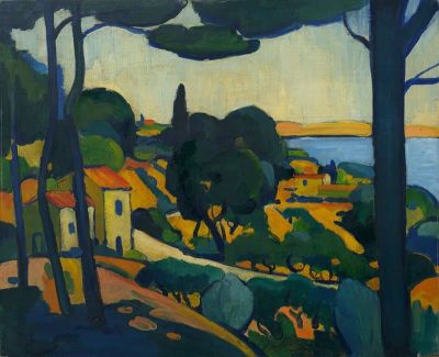 art oil painting reproduction of  Andre Derain Landschaft Bei Cassis museum quality handmade