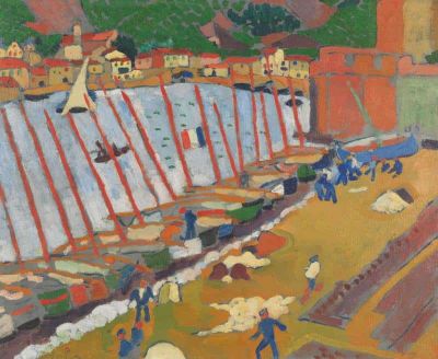 art oil painting reproduction of  Andre Derain Le Faubourg De Collioure museum quality handmade