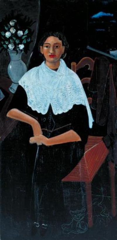 art oil painting reproduction of  Andre Derain Madame Derain In A White Shawl museum quality handmade