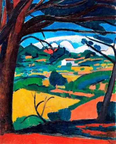 art oil painting reproduction of  Andre Derain Paysage En Provence Martigues Ca.1908 museum quality handmade