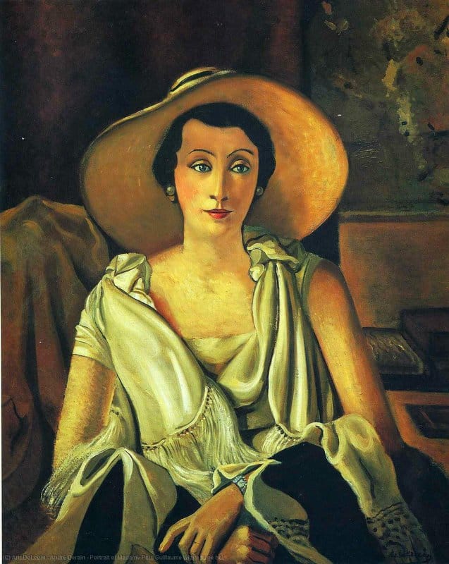 Andre Derain Portrait De Madame Paul Guillaume Au Grand Chapeau museum quality