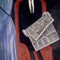 Andre Derain Portrait Of A Man With A Newspaper