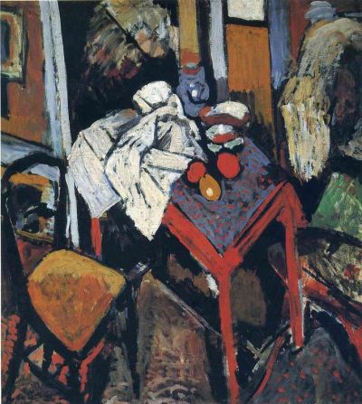art oil painting reproduction of  Andre Derain Still Life On The Red Table museum quality handmade