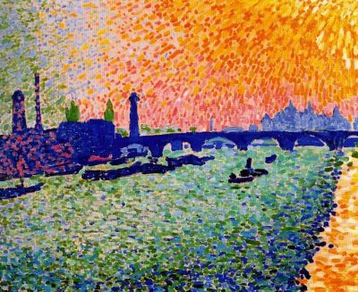 art oil painting reproduction of  Andre Derain The Bridge View On The River museum quality handmade