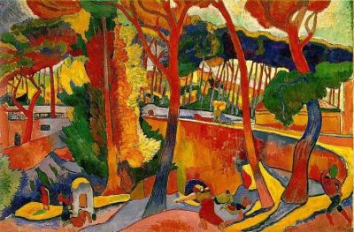 art oil painting reproduction of  Andre Derain The Turning Road - Estaque 1905 museum quality handmade