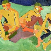 Andre Derain Three Figures Seated On Grass
