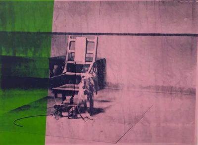 art oil painting reproduction of  Andy Warhol Big Electric Chair - 1967 museum quality handmade