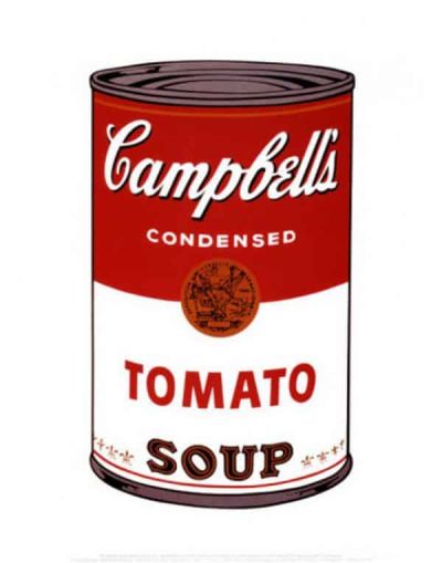 art oil painting reproduction of  Andy Warhol Campbell Tomato Soup museum quality handmade