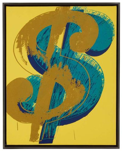 art oil painting reproduction of  Andy Warhol Dollar Sign museum quality handmade