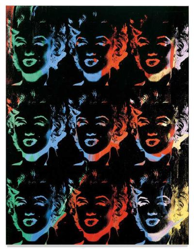 art oil painting reproduction of  Andy Warhol Nine Marilyns - Reversal Series museum quality handmade