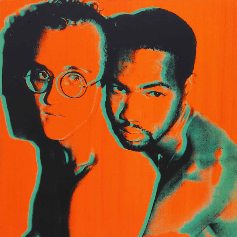 Andy Warhol Portrait Of Keith Haring And Juan Dubose 1983 museum quality