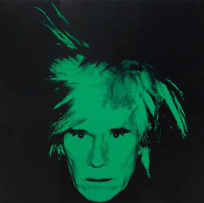 art oil painting reproduction of  Andy Warhol Self-portrait - Green - 1986 museum quality handmade