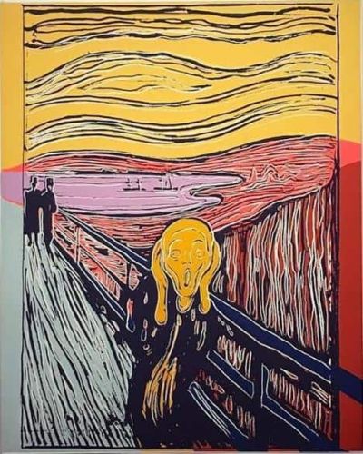 art oil painting reproduction of  Andy Warhol The Scream After Munch 1984 museum quality handmade