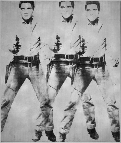 art oil painting reproduction of  Andy Warhol Triple Elvis museum quality handmade