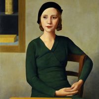 Antonio Donghi Donna Al Caffe 1931