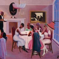 Archibald Motley Jr Cocktails Ca. 1926 Hand Painted Reproduction