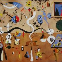 Miro - Arlequin Carnaval By Joan Miro artwork on canvas