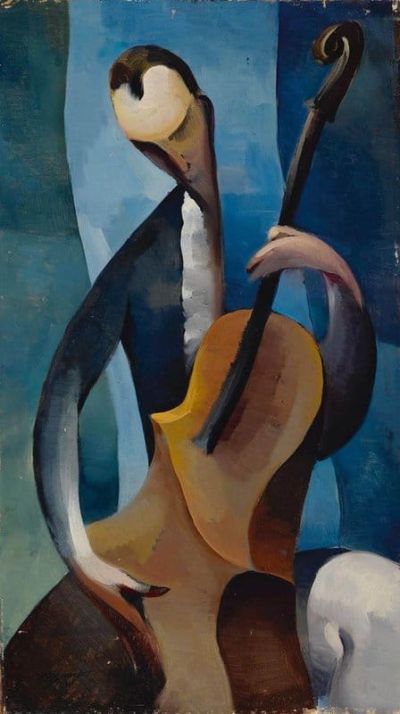 art oil painting reproduction of  Armando Barrios The Cellist 1948 museum quality handmade
