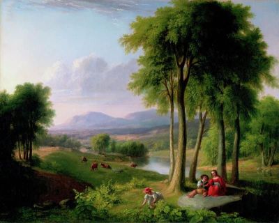 art oil painting reproduction of  Asher Brown Durand View Near Rutland Vermont 1837 museum quality handmade