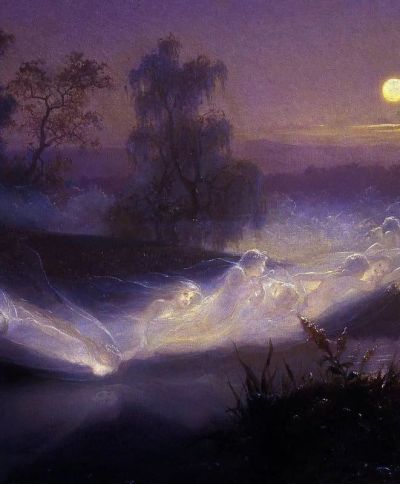 art oil painting reproduction of  August Malmstrom Dancing Fairies Iii 1866 museum quality handmade