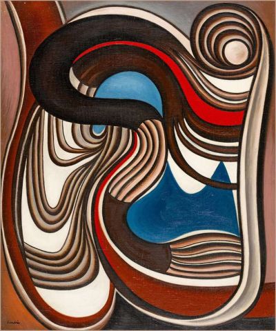 art oil painting reproduction of  Auguste Herbin Composition 1929 museum quality handmade