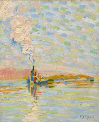 art oil painting reproduction of  Auguste Herbin La Marne Aux Environs De Meaux 1904 museum quality handmade