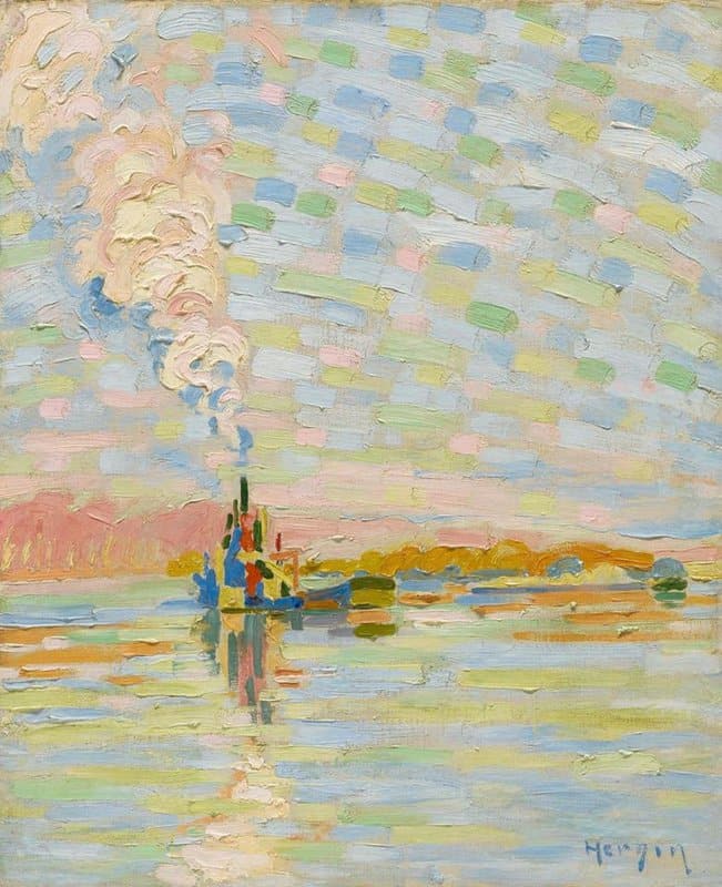 Auguste Herbin La Marne Aux Environs De Meaux 1904 museum quality