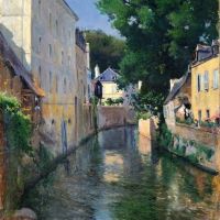 Aureliano De Beruete The River Isole - Quimperle - 1901
