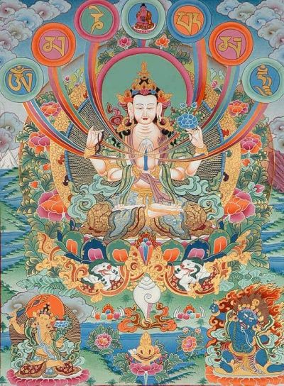 art oil painting reproduction of  Avalokiteshvara museum quality handmade